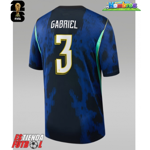 Brasil Gabriel Magalhaes #3 Segunda Equipación Mundial 2026 Manga Corta